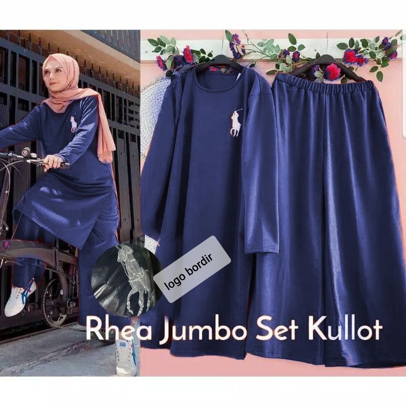 JCZR - Set Rhea Jumbo / Baju Stelan Celana Kulot Fashion Muslimah