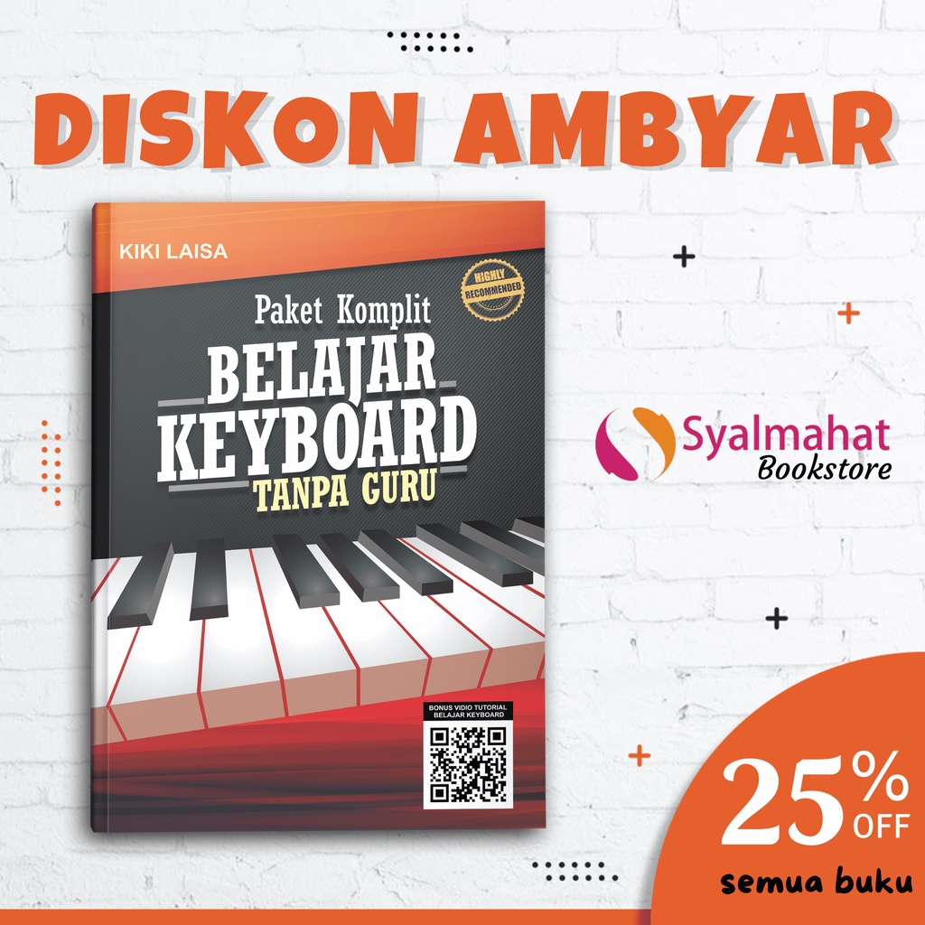 BUKU MUSIK PAKET KOMPLIT BELAJAR KEYBOARD TANPA GURU