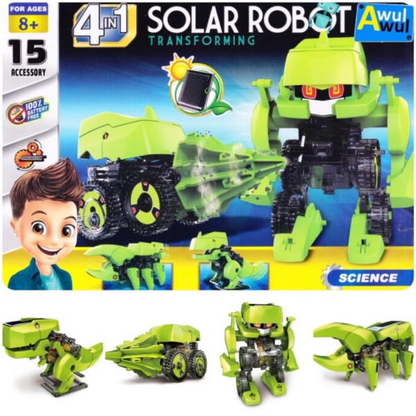 

T4 Solar Robot 4 in 1 Transforming Mainan Edukasi Tenaga Surya Berkualitas