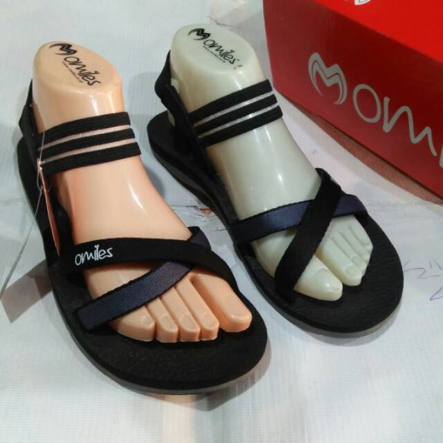 Sandal gunung wanita Omiles-Sendal Omiles-Blk-Original