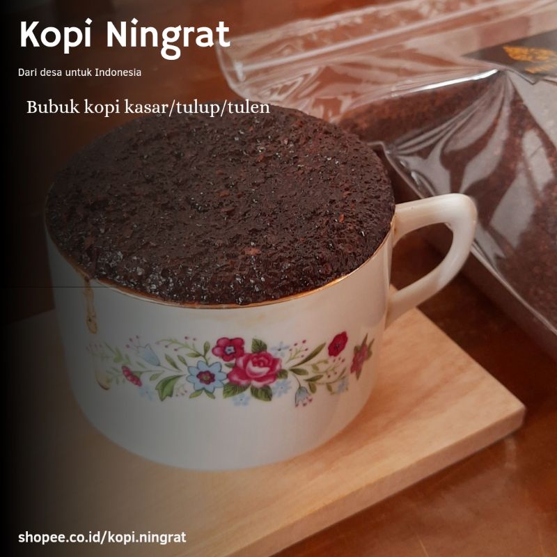 

bubuk kopi kasar 200 gram-ningrat kopi tulen|kopi tulup