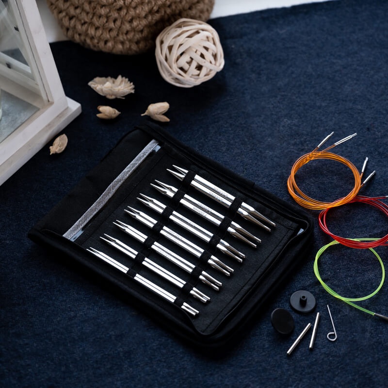 KnitPro Nova Cubics - Alat / Jarum Rajut Interchangeable Needle Set ( Deluxe Set )