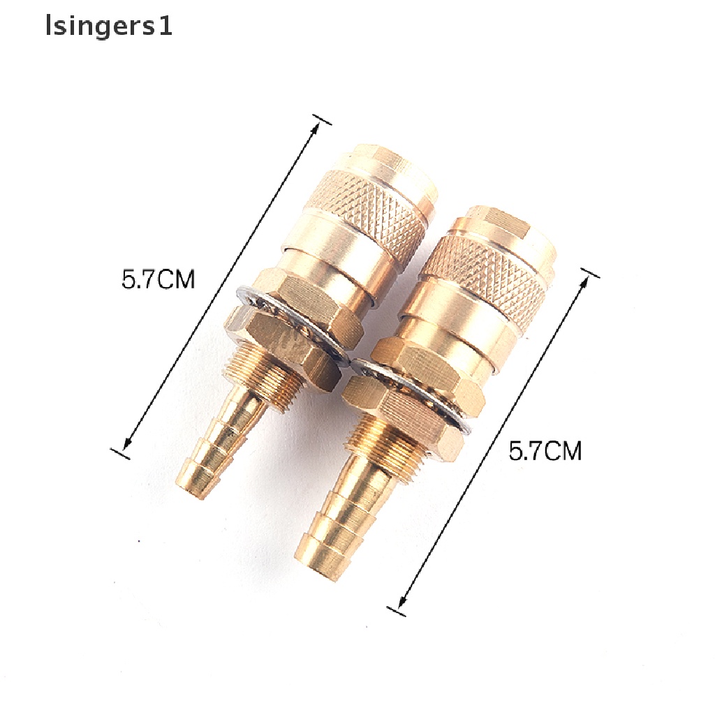 (lsingers1) Adapter Konektor Gas Water Coolinged Untuk Stang Las TIG / MIG M6 / M8