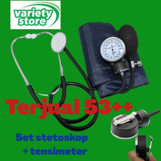Set Stetoskop Dan Alat Tensi Darah Manual Aneroid Stethoscope Termurah