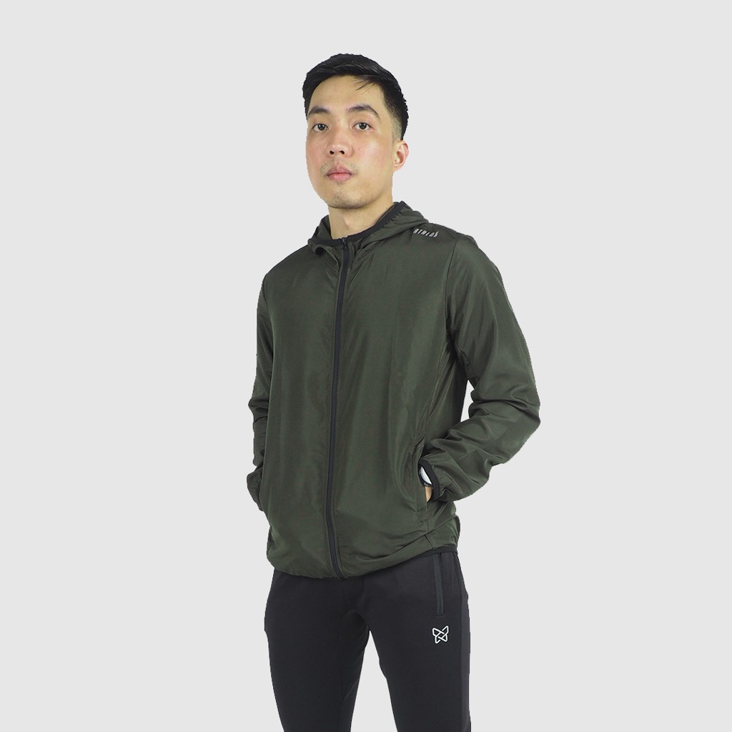 Solid Windbreaker Jaket dengan Hoodie | Shopee Indonesia
