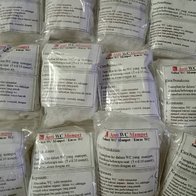 (3pcs) Anti WC Mampet / Solusi WC Mampet / Kuras WC