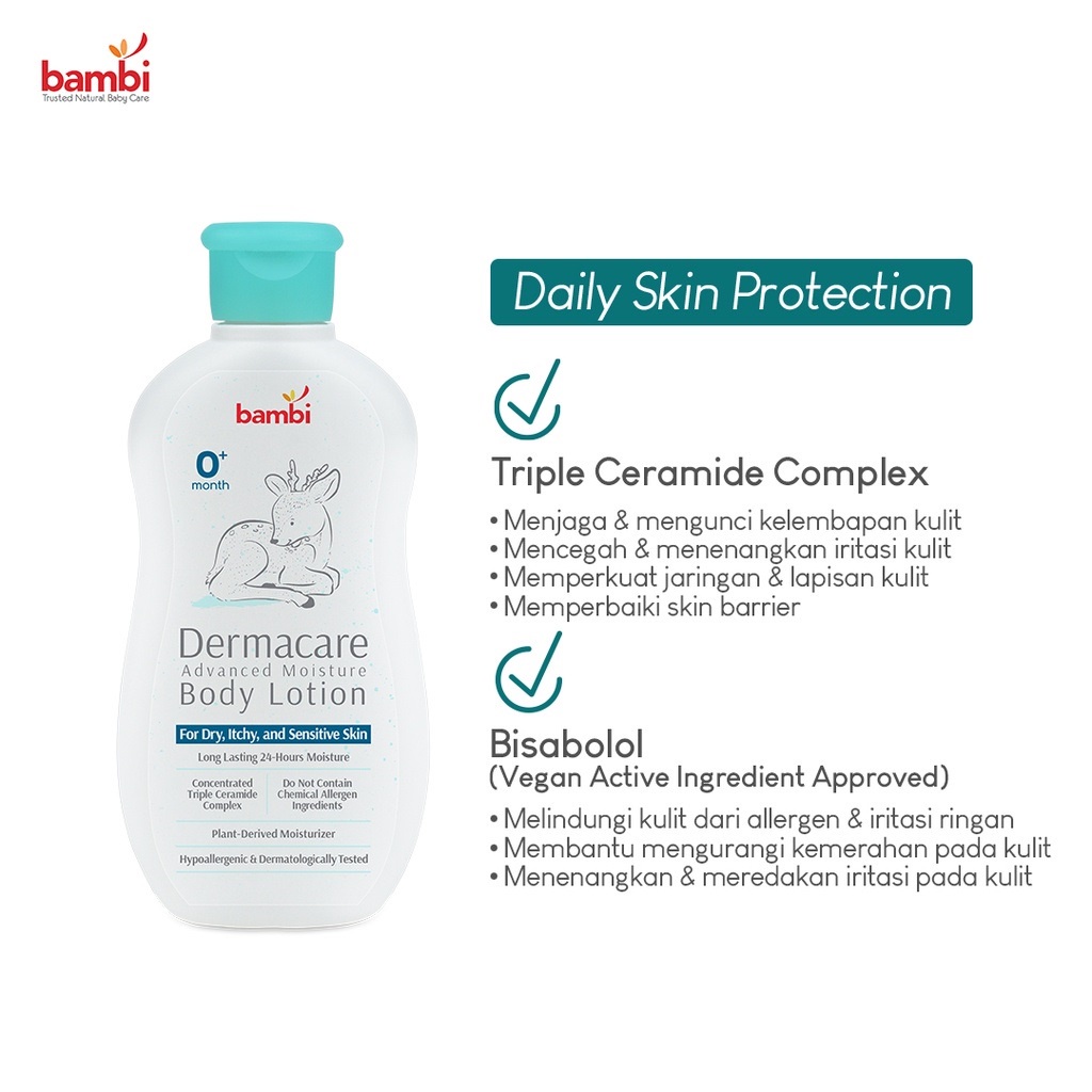 Bambi Dermacare Advanced Moisture Body Lotion Bayi