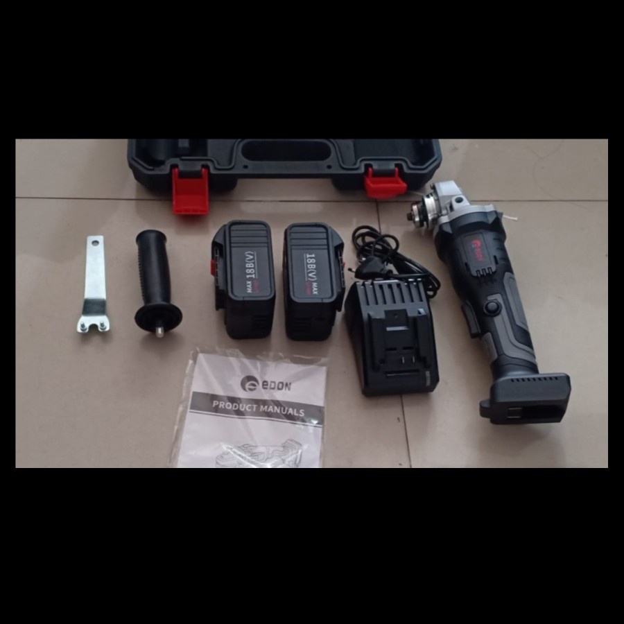 EDON ED2-1810J Cordless angle grider Gerinda tangan bateraitanpa colok