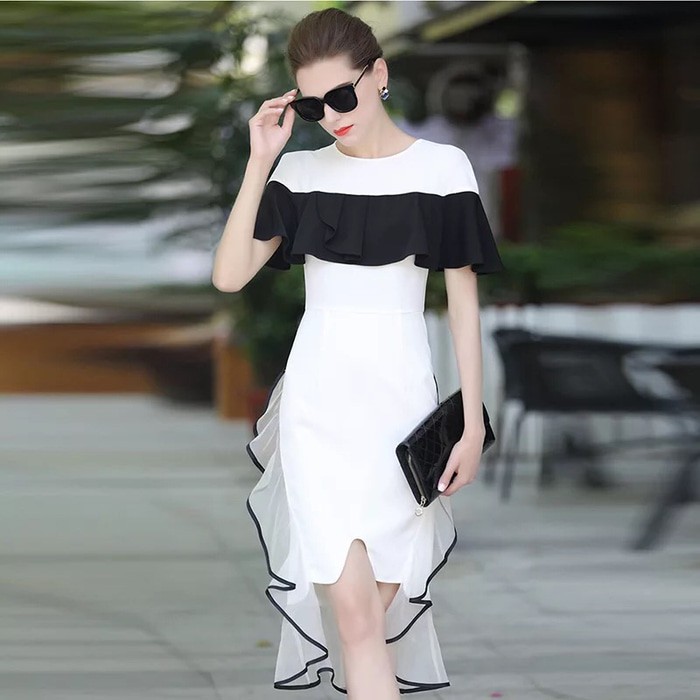 Stay classic with nova premium midi dress kode 1012 super nice