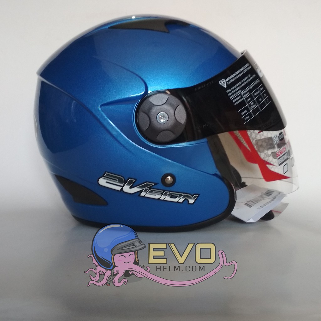 HELM KYT 2 VISION SOLID - CRYSTAL BLUE