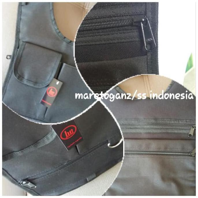 TAS TAS PROMO GADGET PUNDAK BAHU ARMY POLISI FBI AGEN 007 BAG ORGANIZER - HITAM TAS.2