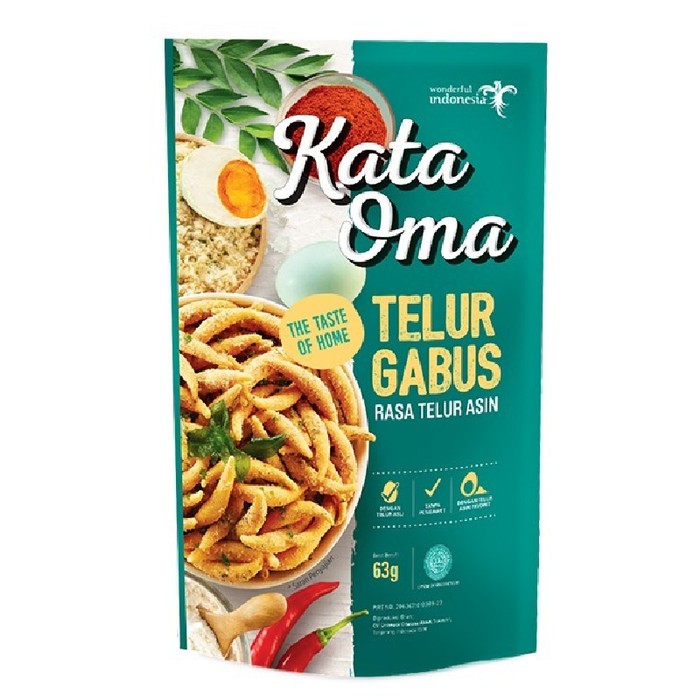 

Kata Oma Telur Gabus Rasa Telur Asin - 63gr