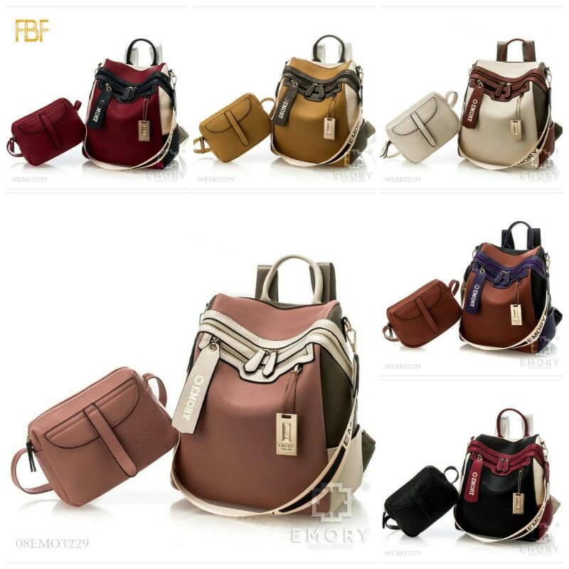 Tas Ransel set wanita Emory Berlyana series 08EMO3229