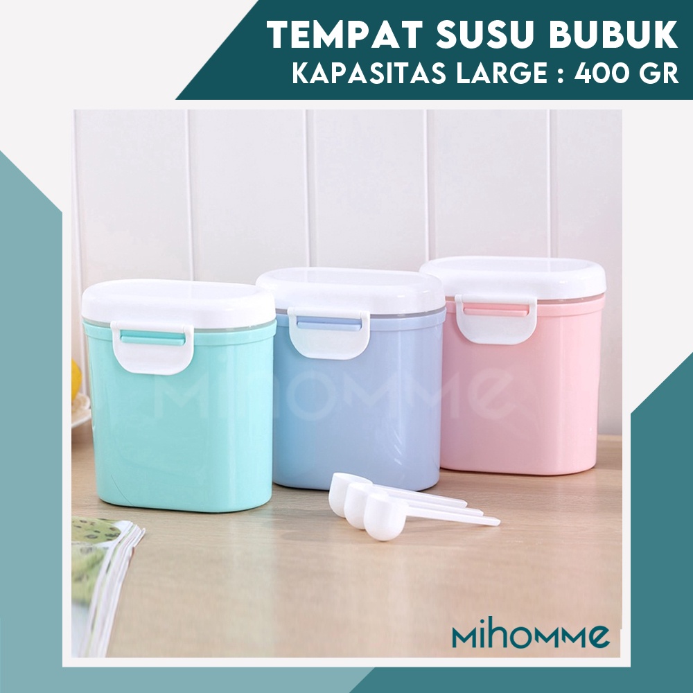 Tempat Penyimpanan Toples Wadah Susu Bubuk / Snack / Buah Portable Large