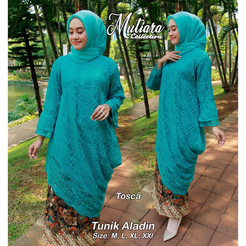 Setelan Kebaya Tunik Aladin Brukat