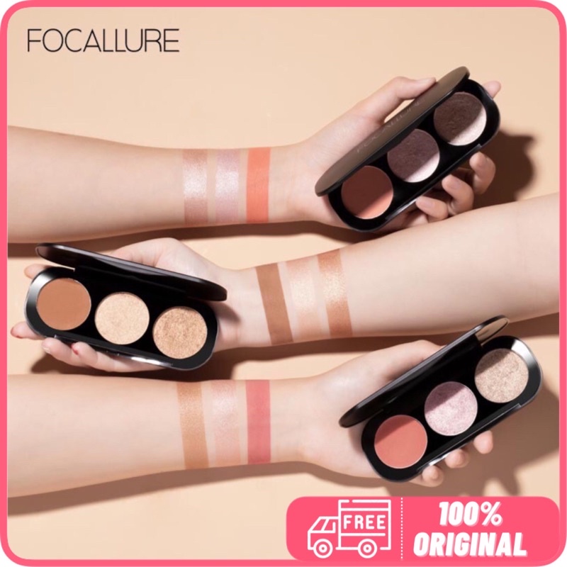 Jual Focallure blush highlighter contour bronzer Shopee Indonesia