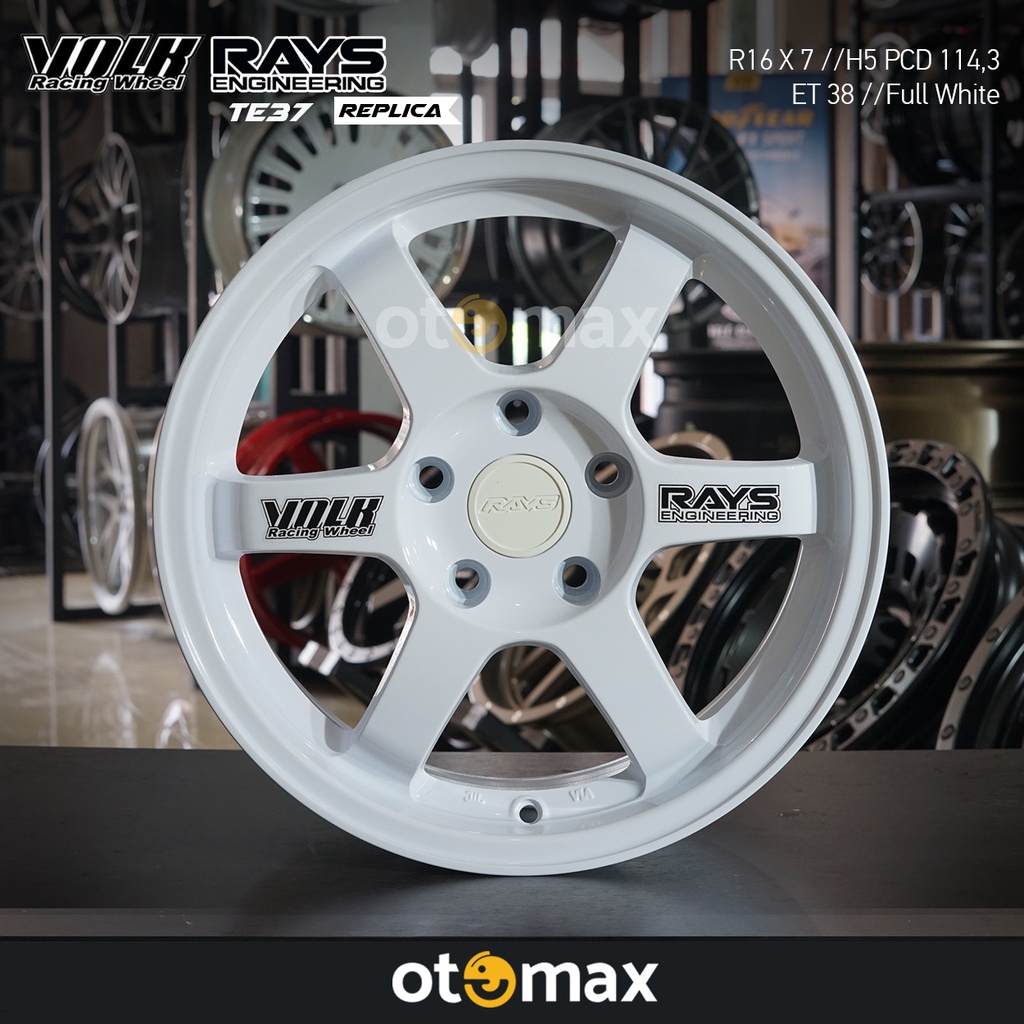 Velg Mobil Volk Rays TE37 Ring 16 H5 White