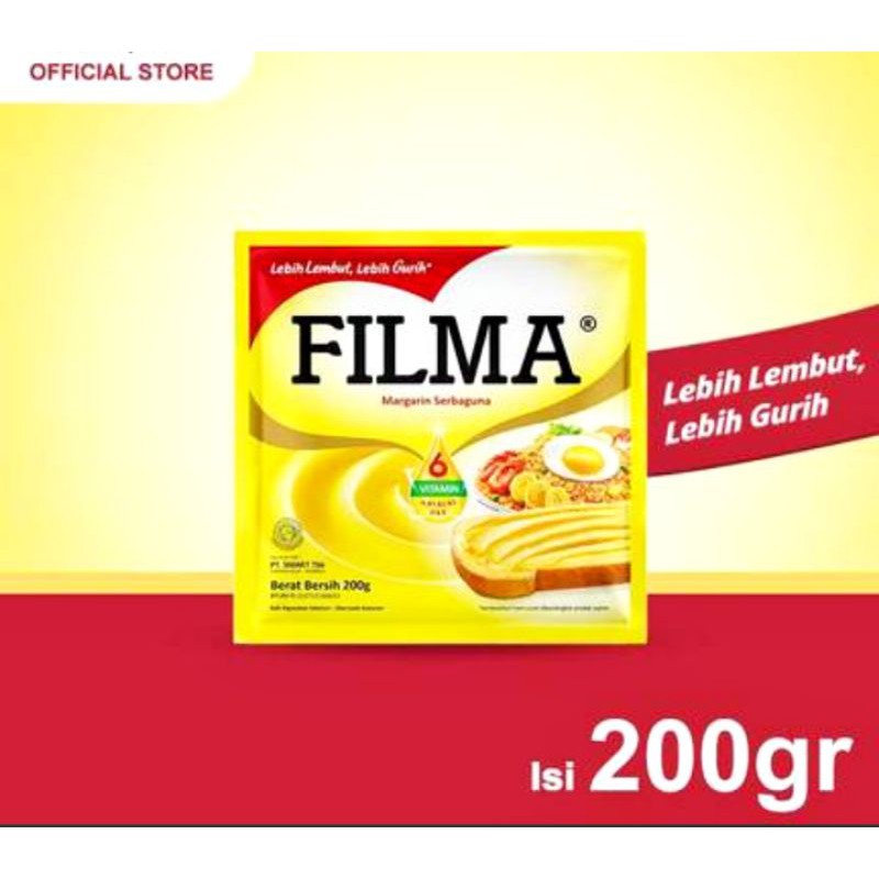 

Margarin FILMA Mentega 200Gr/Sachet