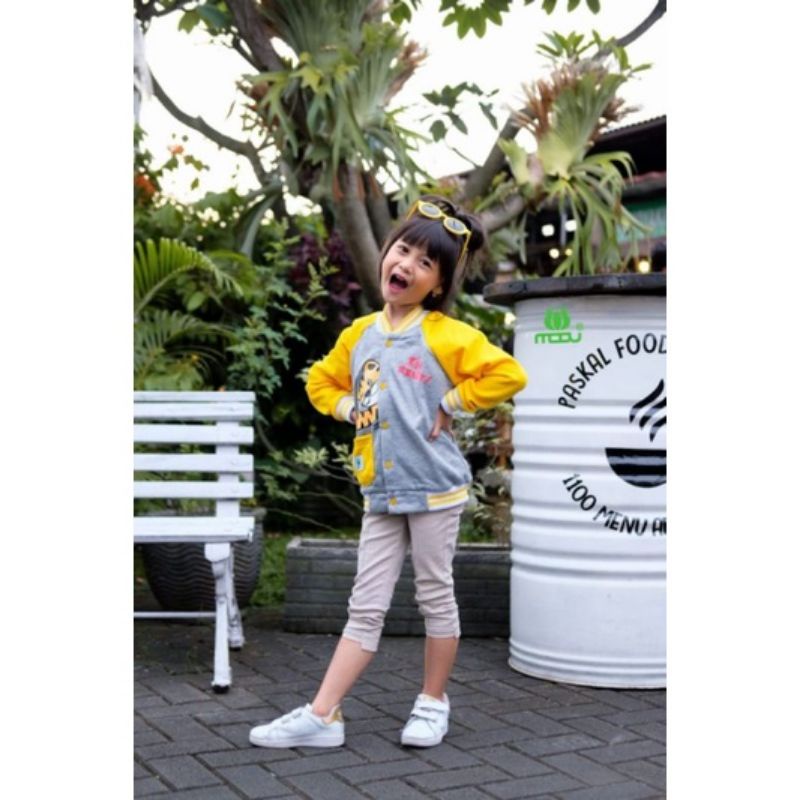 MOOV Jaket Anak Tema animal Cowok Cewek size 2 4 6 jaket moov anak baseball