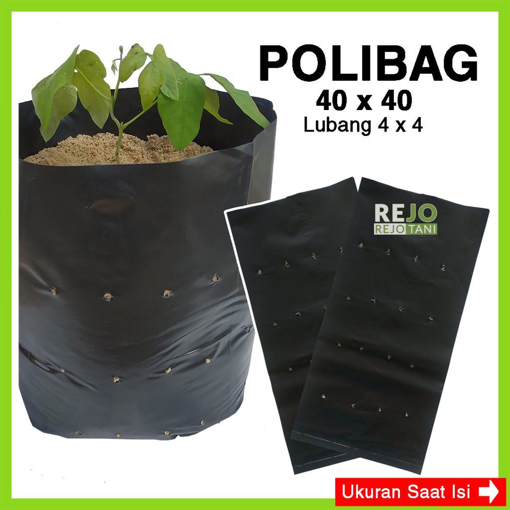 10 pcs polybag untuk tanaman ukuran 40x40cm untuk tanaman hias dan buah buahan ataupun sayuran