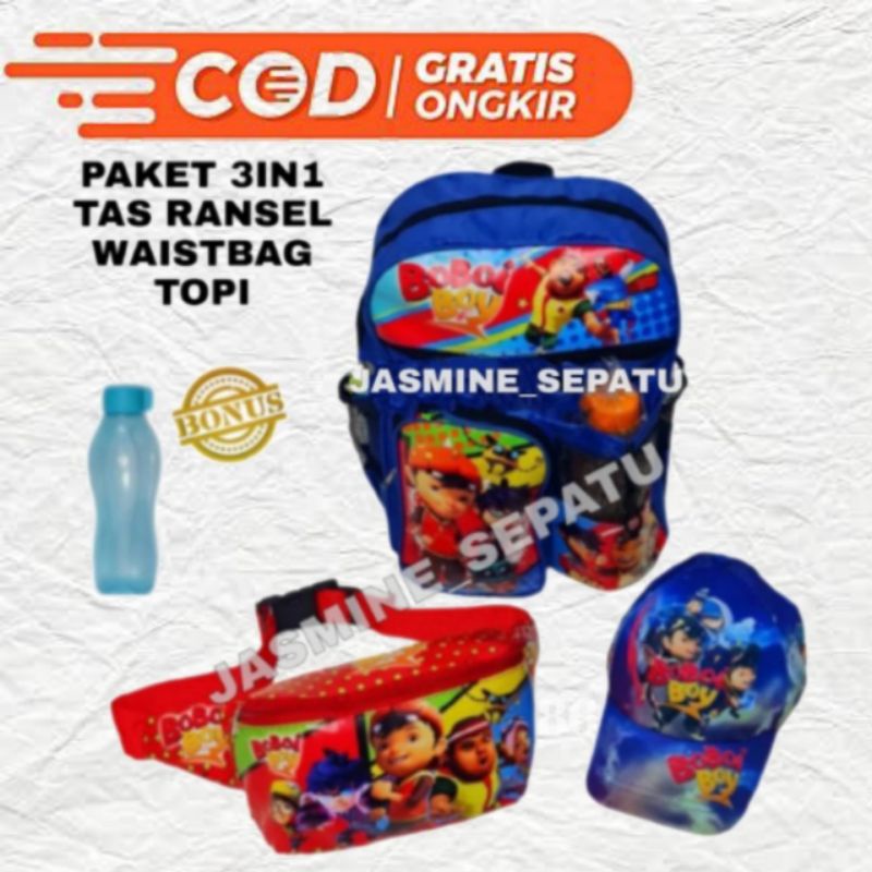 Tas ransel BOBOIBOY/ Tas boboiboy / tas sekolah / Tas anak laki laki /tas karakter