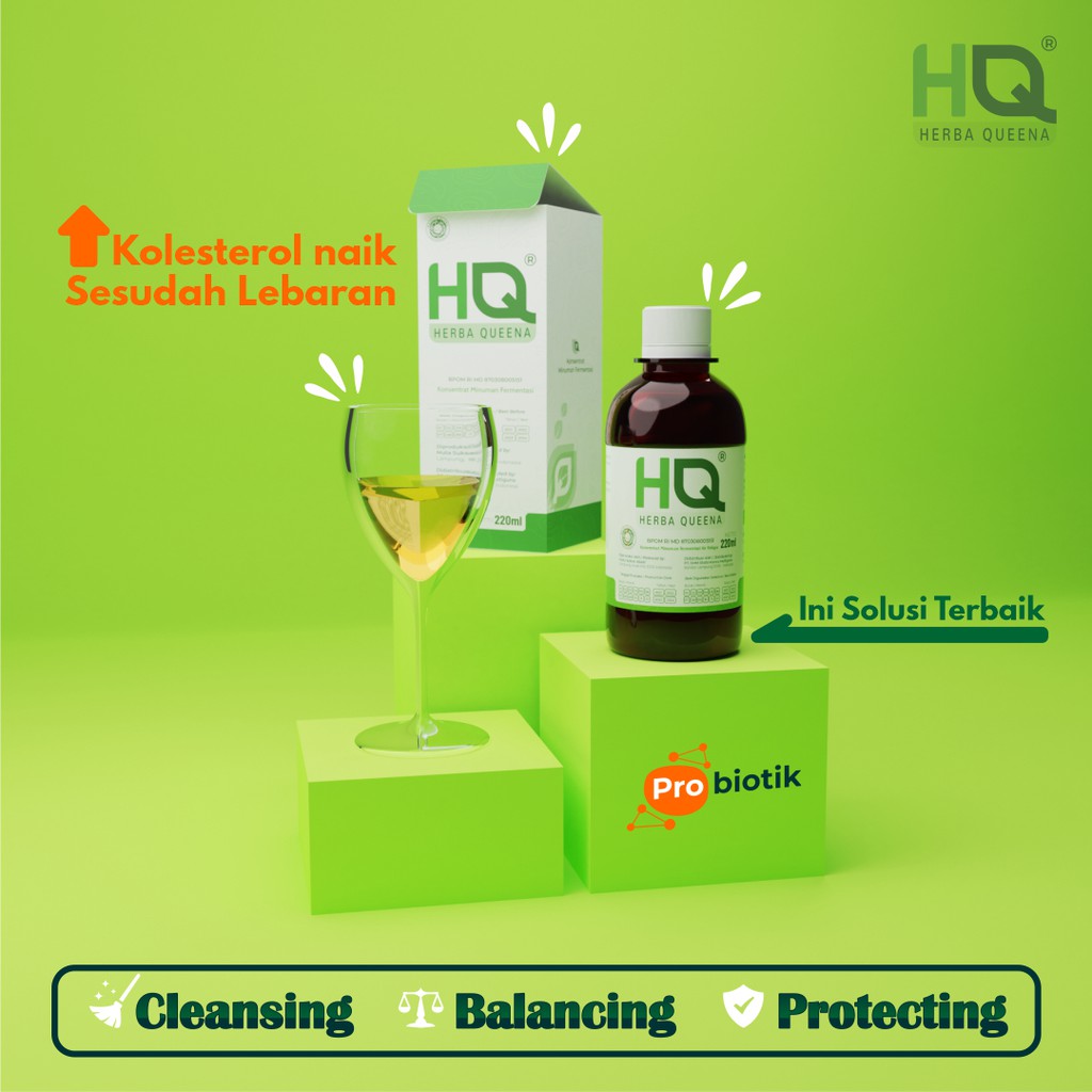 HQ Probiotik Obat Herbal Alami atasi Hipertensi 100% Original (220ml)