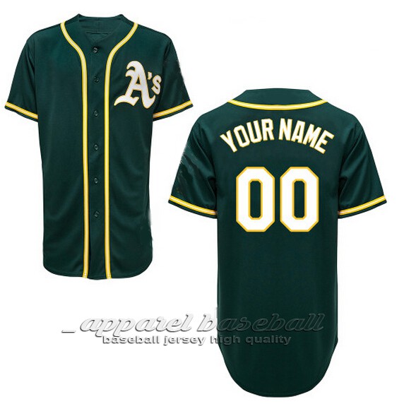 Jersey Baseball Oakland Athletics A's Green