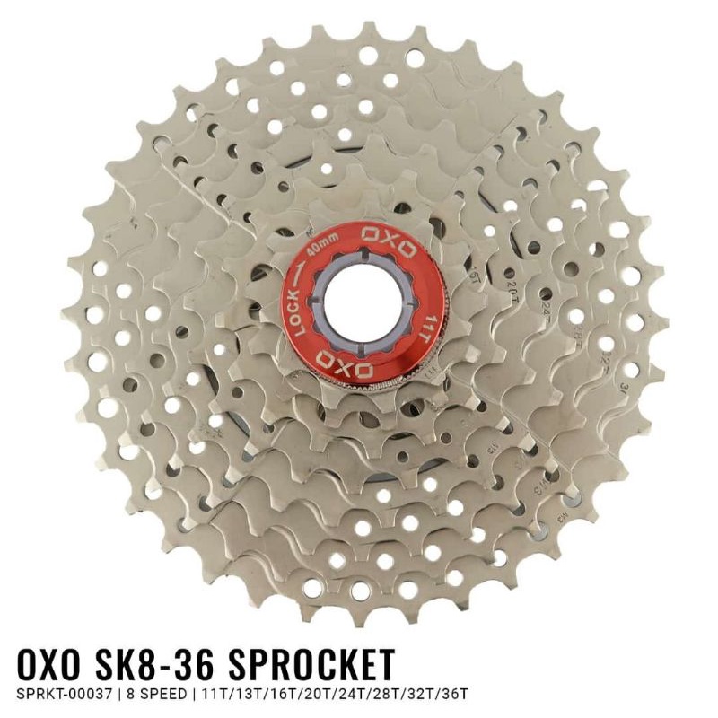 GIR SPROCKET OXO 8 SPEED 36T