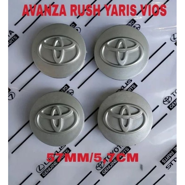 tutup dop roda velg avanza rush yaris vios all new avanza veloz 1pc