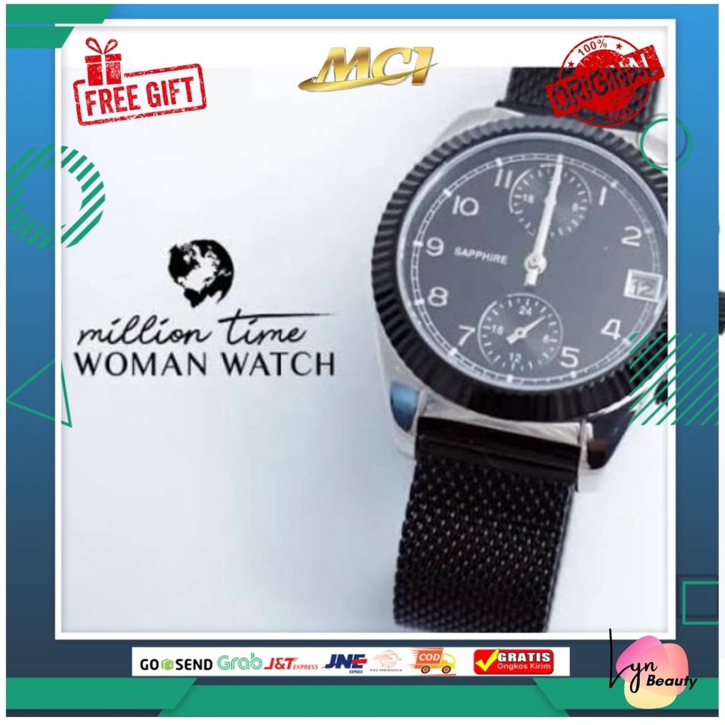 MILLION TIME WOMAN WATCH MCI|JAM TANGAN KESEHATAN MCI ASLI ORIGINAL