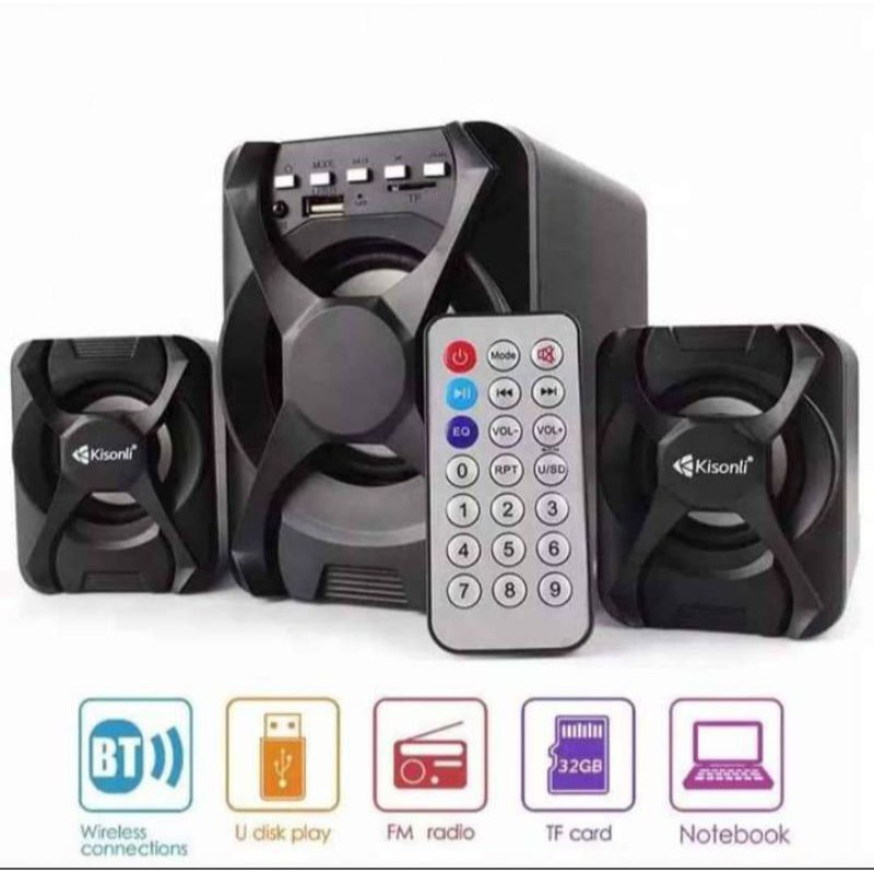 speaker bluetooth super bass kisonli