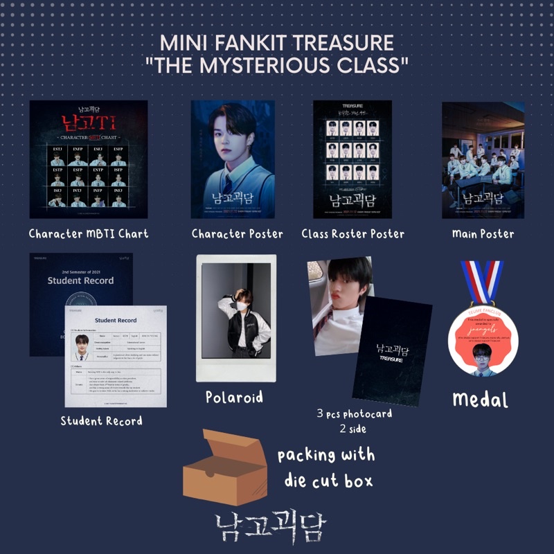 FANKIT TREASURE WEB DRAMA THE MYSTERIOUS CLASS TEUME KPOP MURAH