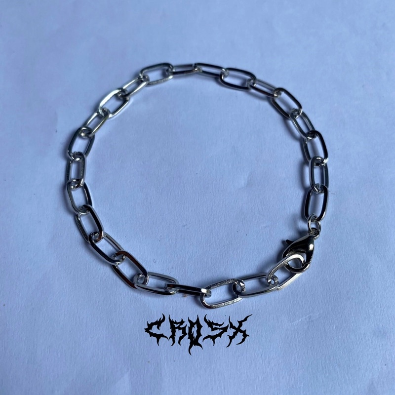 CHAIN BRACELET / PAPERCLIP BRACELET / GELANG RANTAI SILVER / BRACELET GELANG TITANIUM / AESTHETIC BRACELET / GELANG ESTETIK / GELANG AESTHETIC / GELANG PRIA / GELANG WANITA / GELANG PRIA WANITA