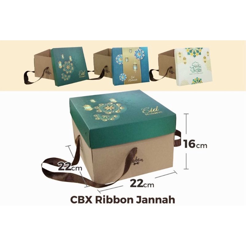

BOX HAMPER LEBARAN - CBX RIBBON JANNAH 22 CM