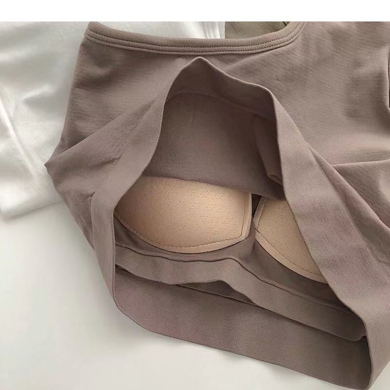 Sexy setengah turtleneck bungkus pakaian dada gadis bottoming tube top kecantikan tidak teratur kemb