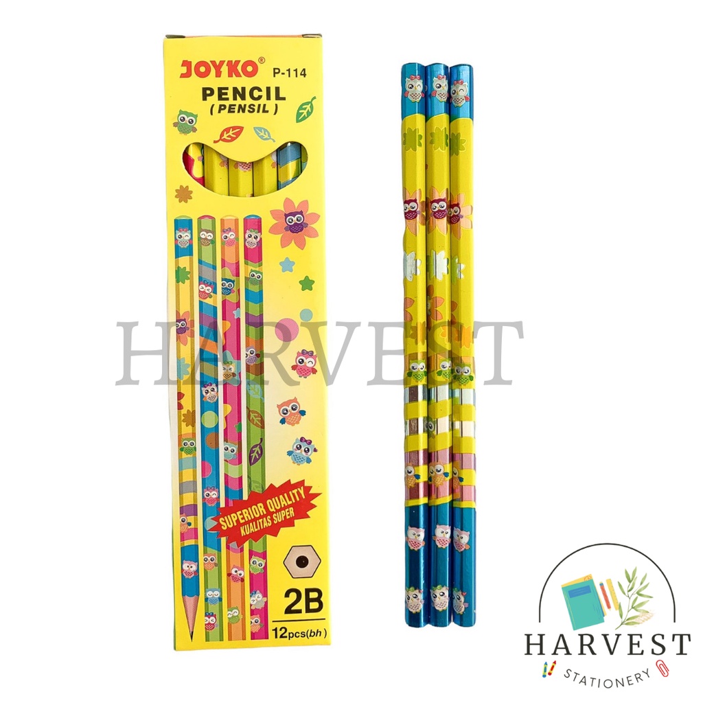 

Pensil 2B JOYKO P-114 Motif fancy - 1 PACK ( ISI 12 PCS )
