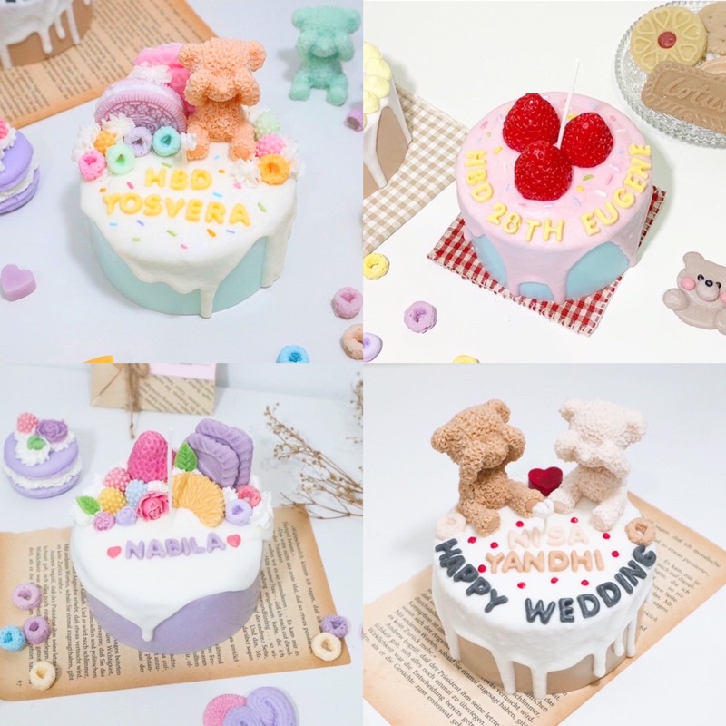 MEDIUM CAKENDLE / size M / Custom Candle/ Korean Candle