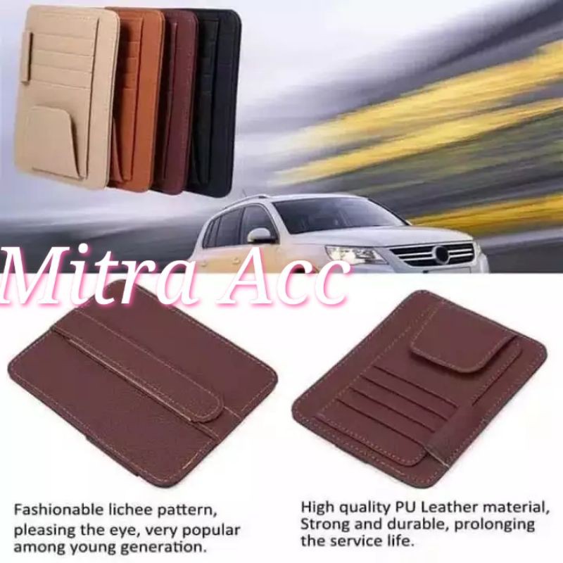 TEMPAT KARTU KACAMATA DI VISOR MOBIL/ CAR ORGANIZER CARD HOLDER