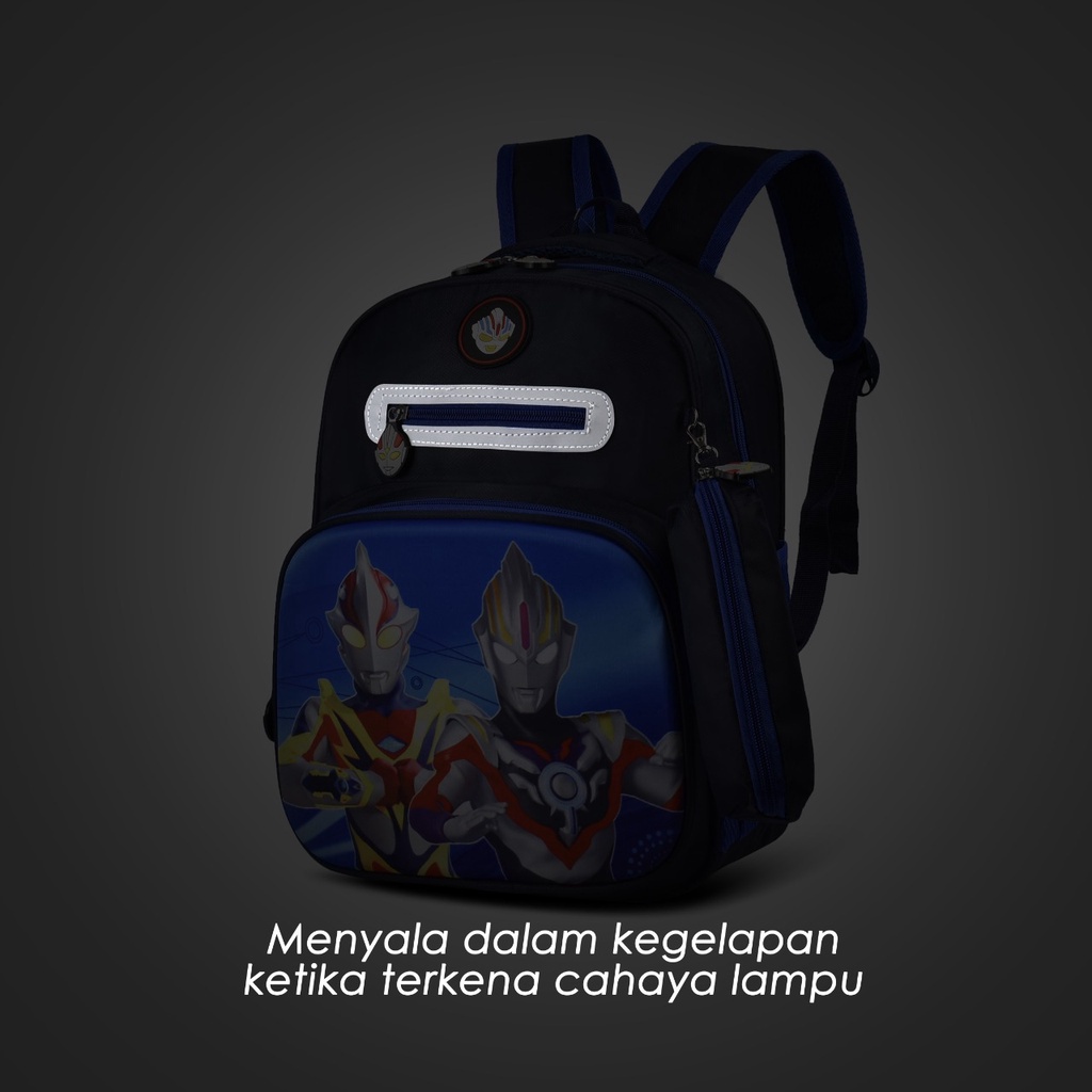 (RF) Tas Ransel Anak Cartoon 3050 Tas Sekolah Ransel Motif Captain America,Frozen,Spiderman Dan Unicorn