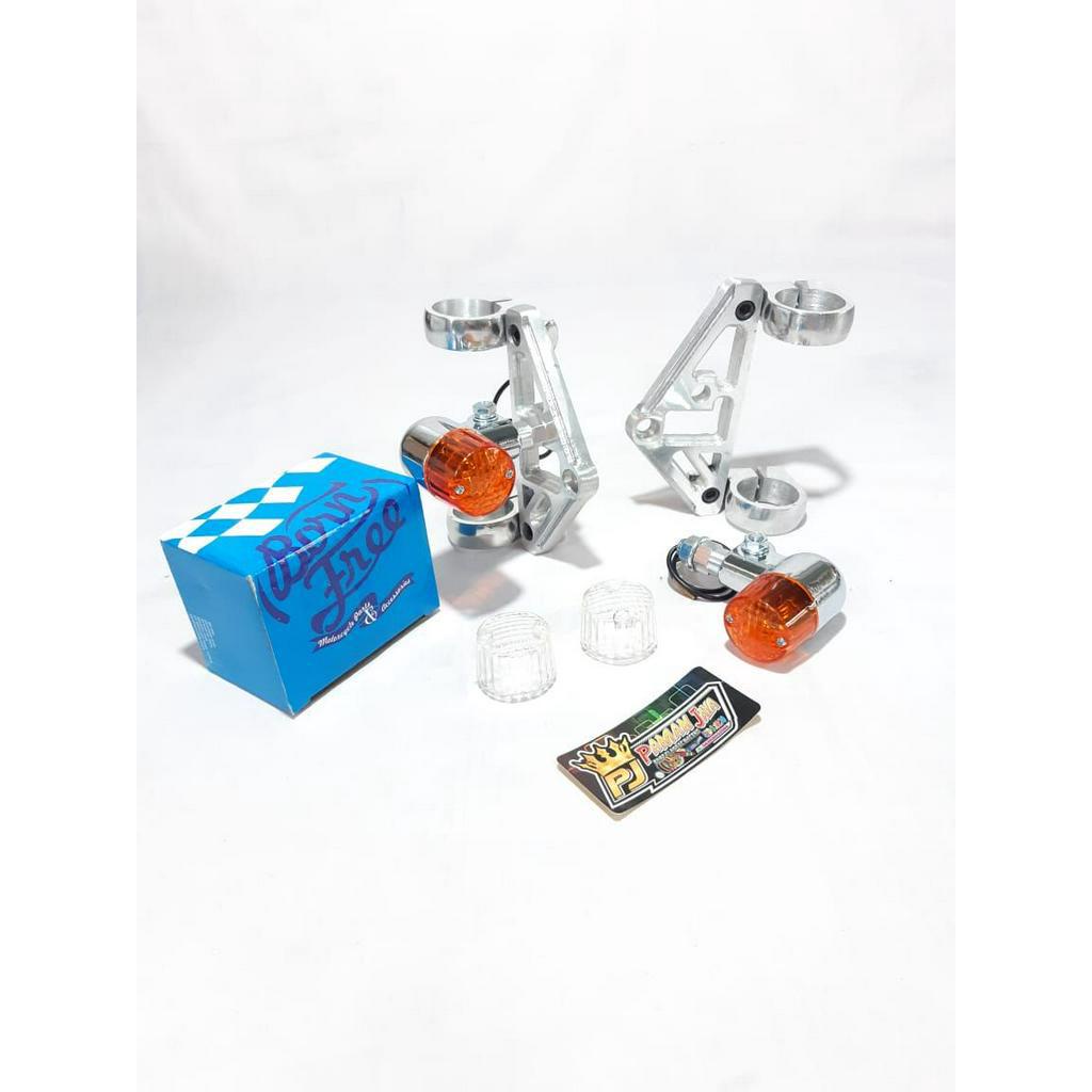 PROMO KUPINGAN CNC KOTAK AS 33 SET SEIN PALU BULAT CROM MERK BORNFREE