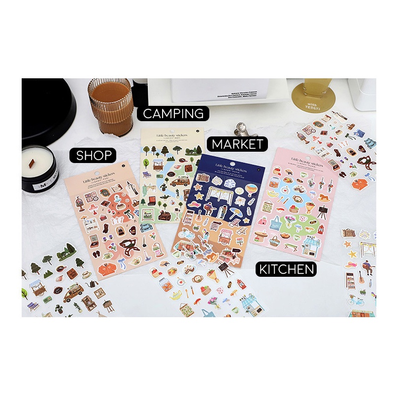 Little Beauty of Life Diary Deco Stickers - Stiker Dekorasi Diary Lucu Unik Murah