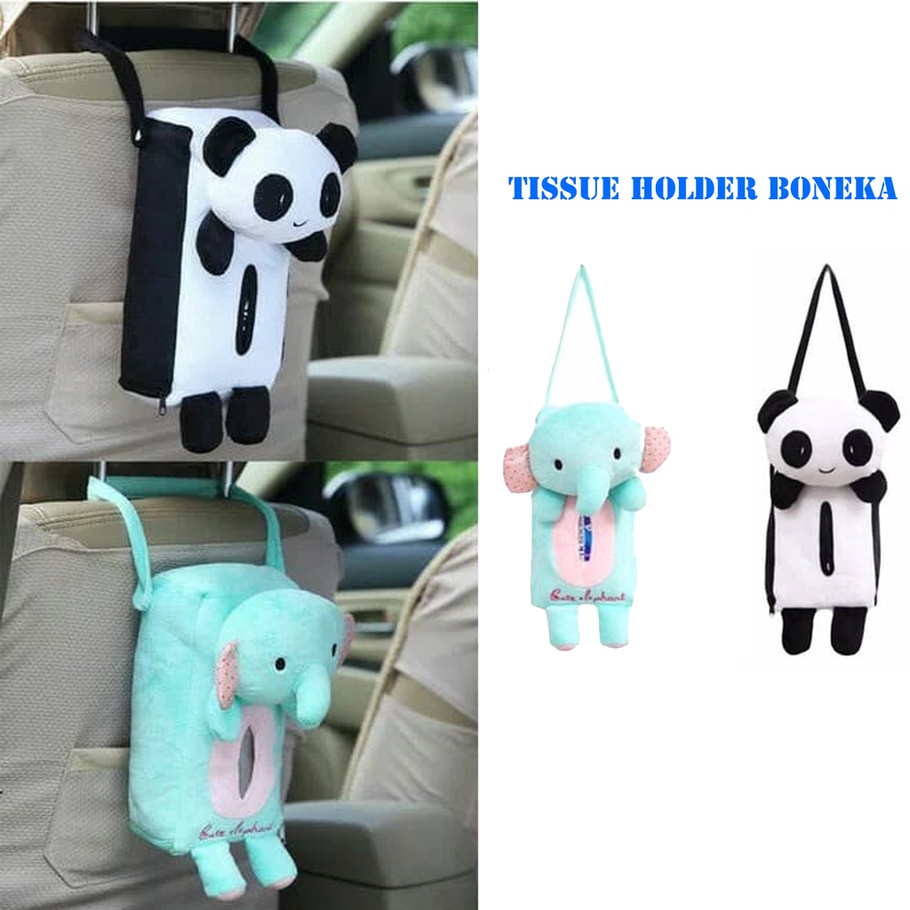 Tempat /Gantungan / Box Tissue / Tisu Mobil Karakter Boneka