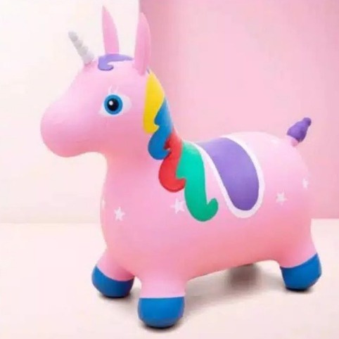 PROMO TERBARU MAINAN ANAK JUMPING ANIMAL KUDA KUDAAN KARET ( BESAR )