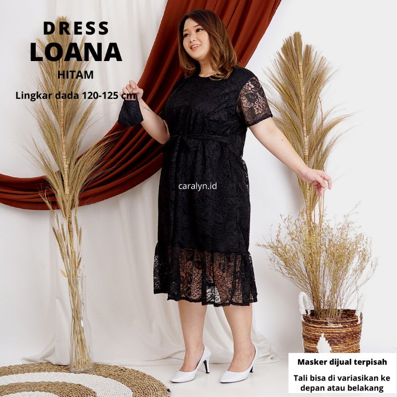 DRESS BRUKAT BIGSIZE DRESS KONDANGAN JUMBO DRESS LOANA