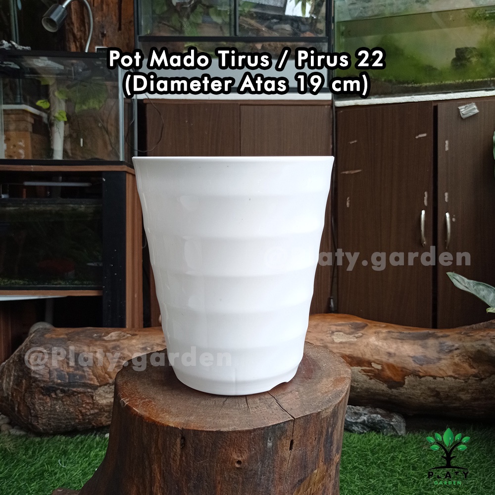 Pot Mado Pirus | Mado Tirus Putih Merk Lovenia 18 - 32 | Pot Bunga