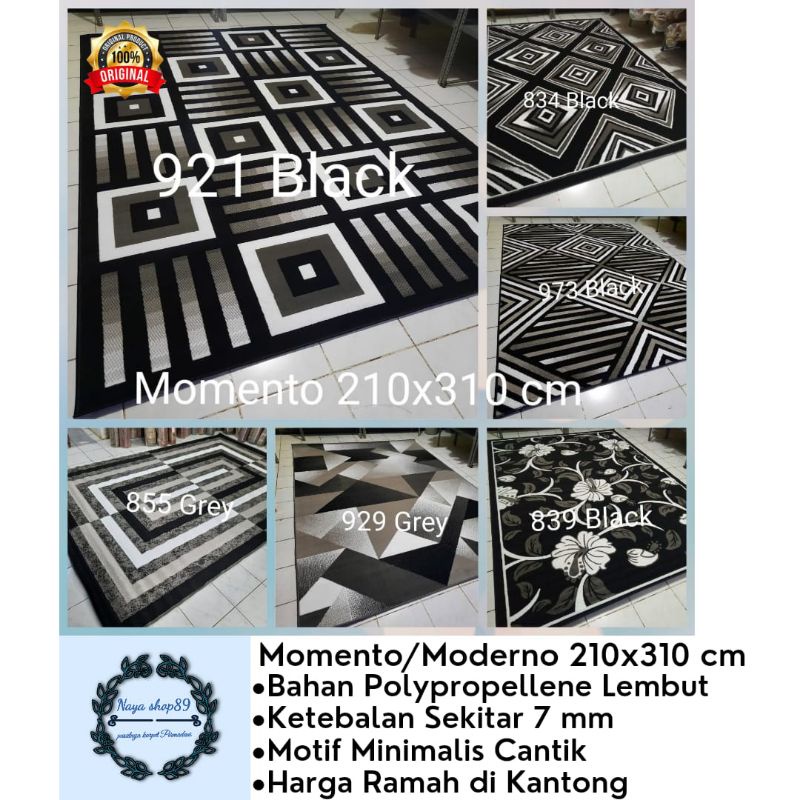 Karpet Permadani moderno Jumbo 210x310 cm.