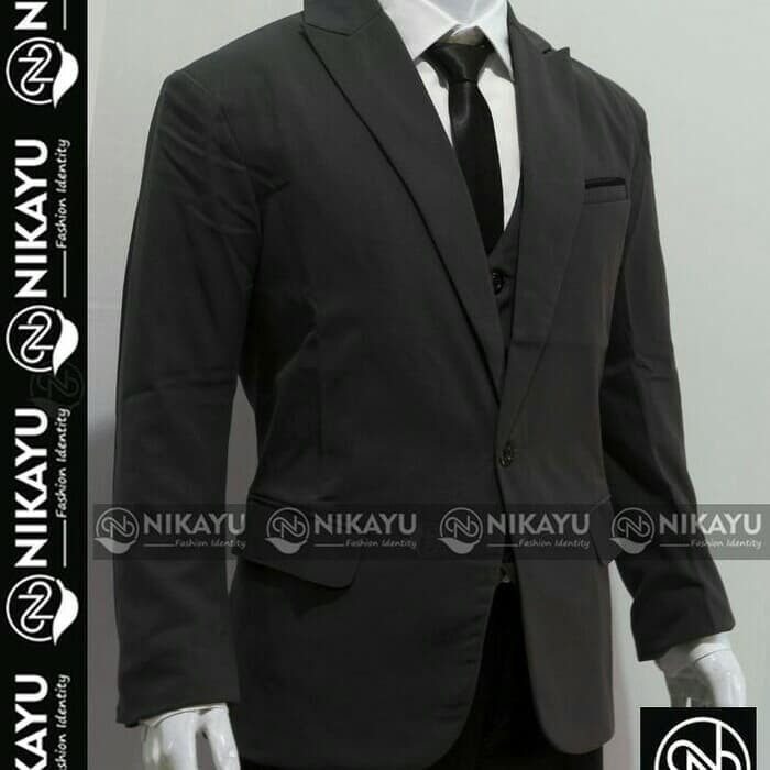 NEW BLAZER PRIA RAMOS PREMIUM MODEL SLIMFIT BAHAN SEMI WOOL NIKAYU FULL FURING TEBAL