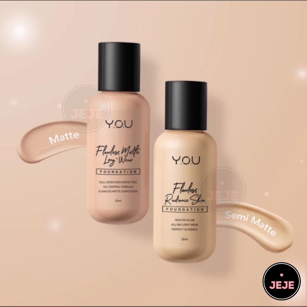 YOU Flawless Foundation Basic Collection | Matte Long Wear Radiance