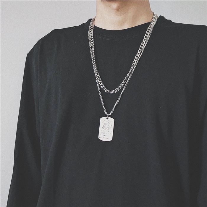 Disco melompat kalung pria dan wanita yang modis in liontin keren hip hop all-match sweater chain St