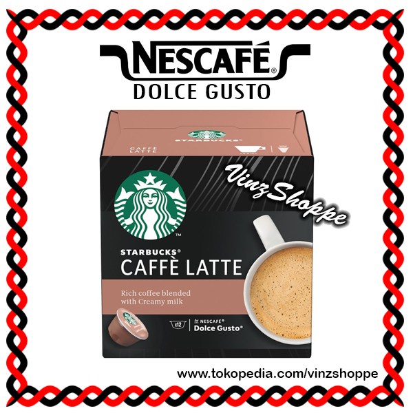 

Kopi - Kapsul Nescafe Dolce Gusto Starbucks Caffe Latte (Impor)